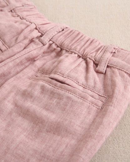 Bermuda niño color rosa empolvado Colección Milano