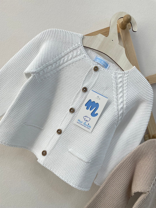 Chaqueta sin costuras color blanco
