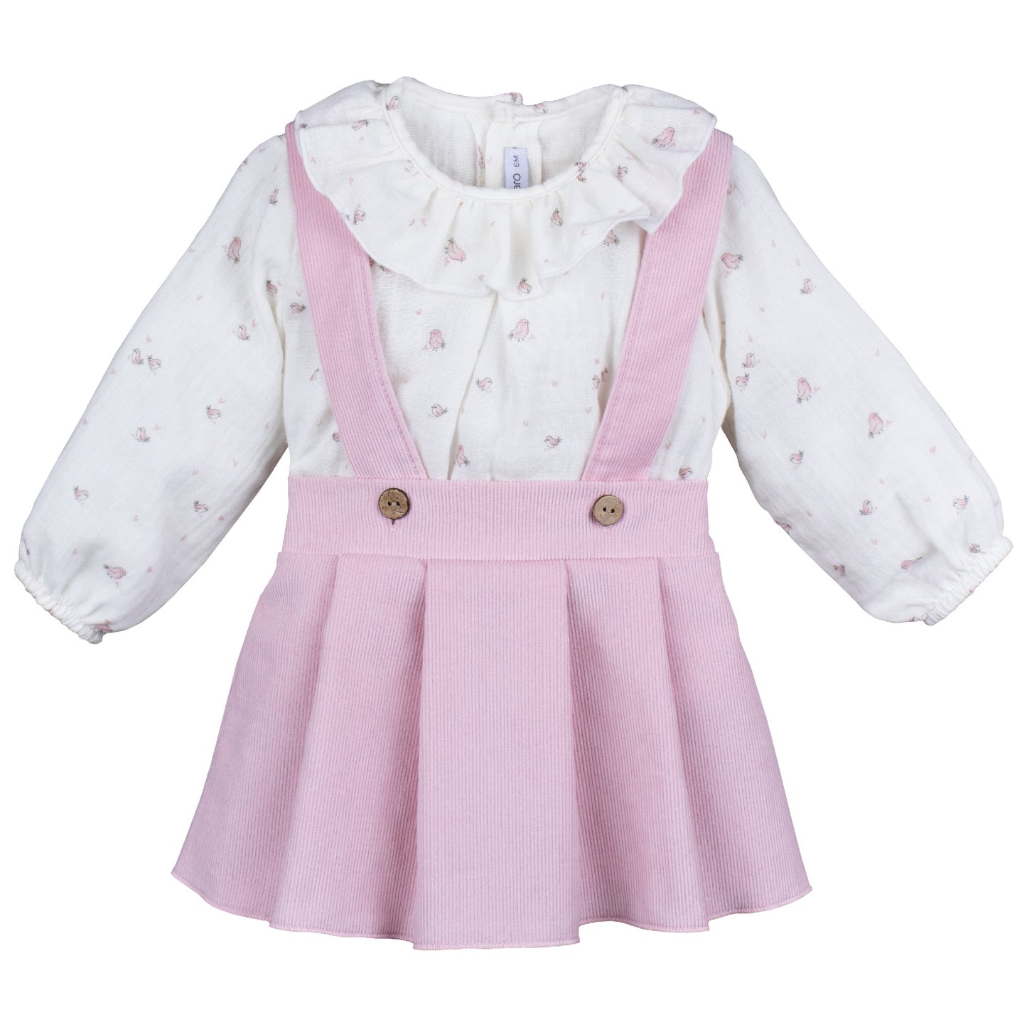 Pichi y blusa niña Colección Odiel color rosa nude