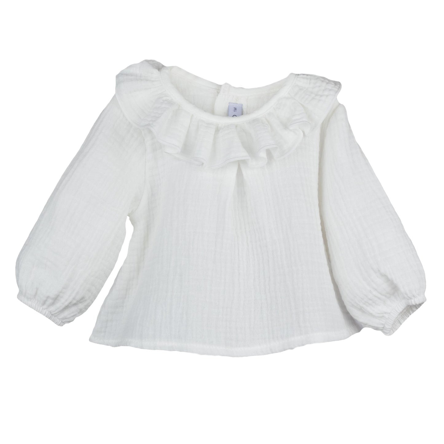 Blusa Estena bambula color blanco