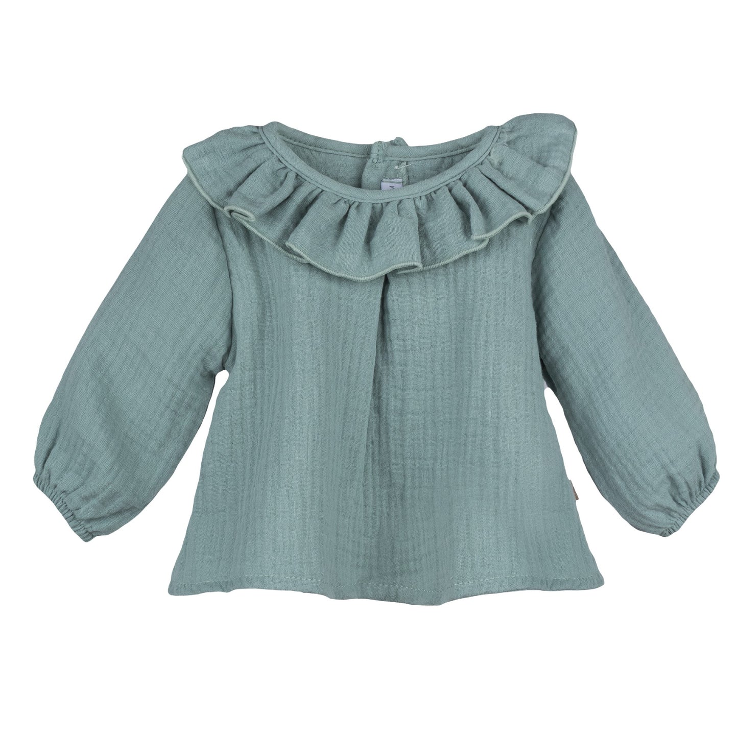 Blusa Estena bambula color verde liquen