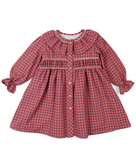 Vestido niña cuadros Colección Verona
