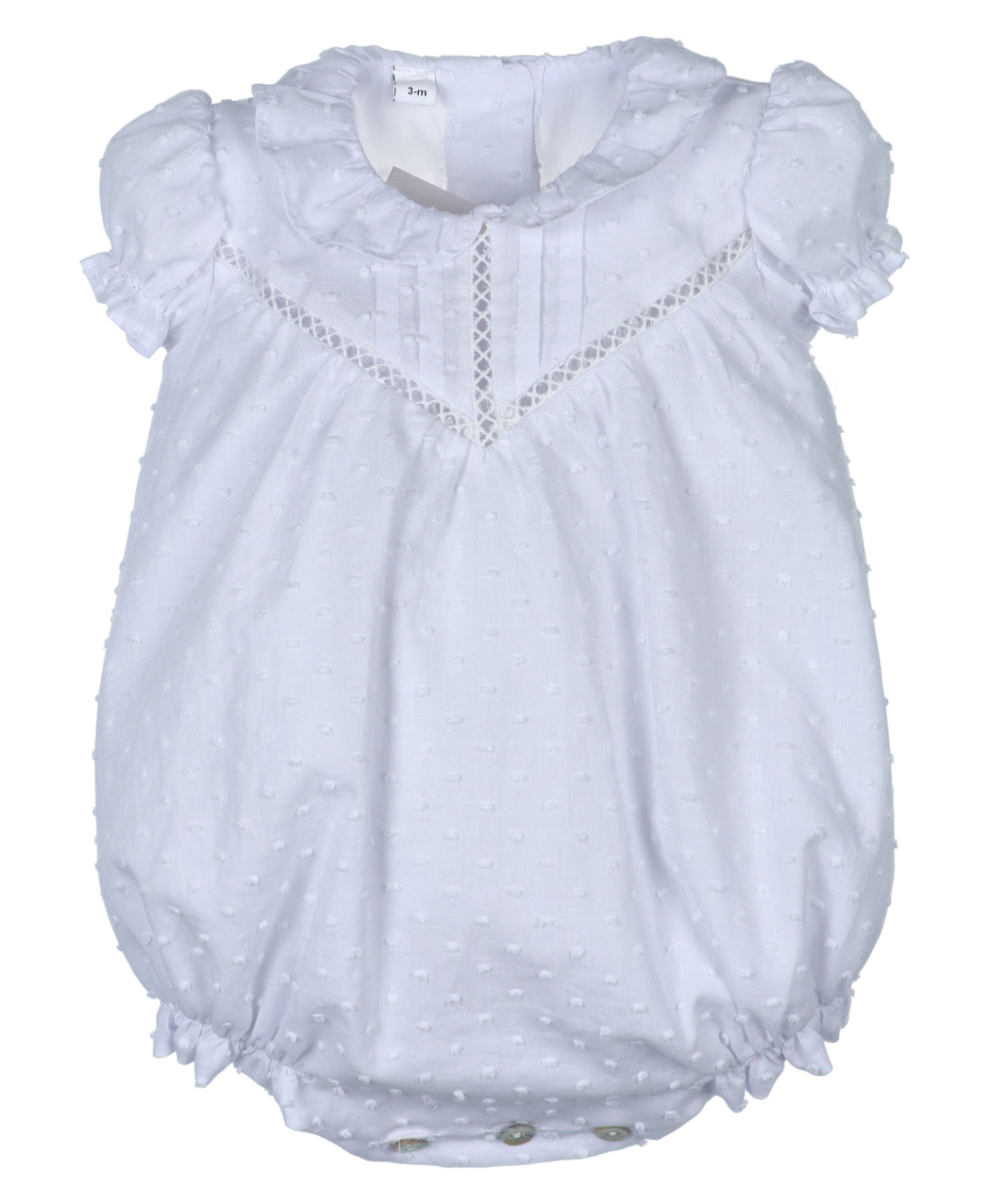 Pelele plumeti blanco Colección Cádiz