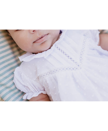 Pelele plumeti blanco Colección Cádiz
