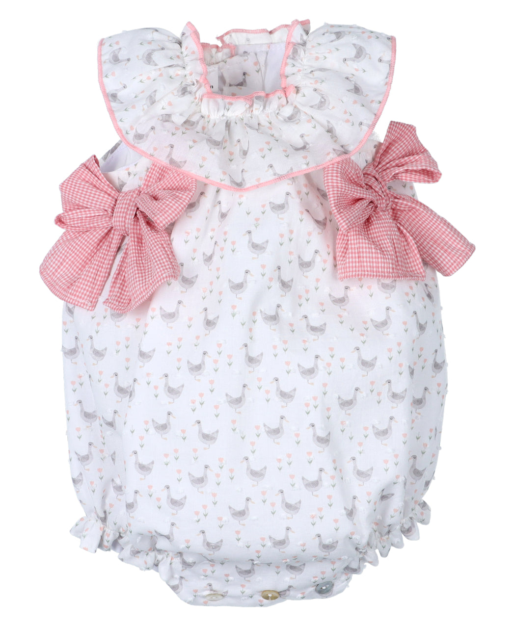 Pelele plumeti lazos rosas Colección Versalles