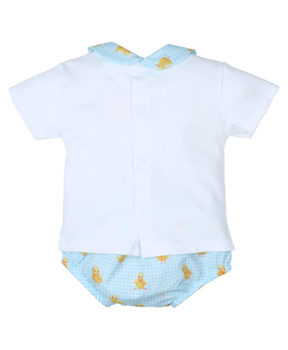 Conjunto algodón bebé niño Colección Pollito
