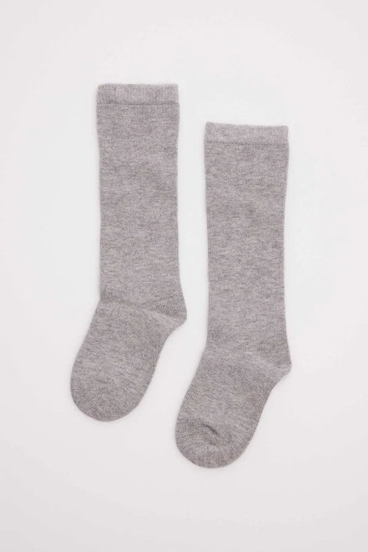 Calcetines altos gris claro