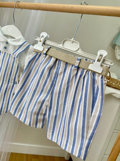 Conjunto camisa y bermuda niño Colección Menorca