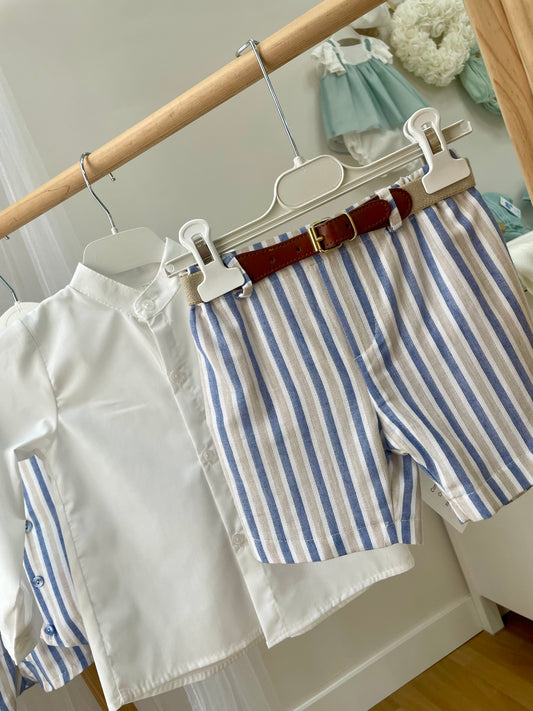 Conjunto camisa y bermuda niño Colección Menorca