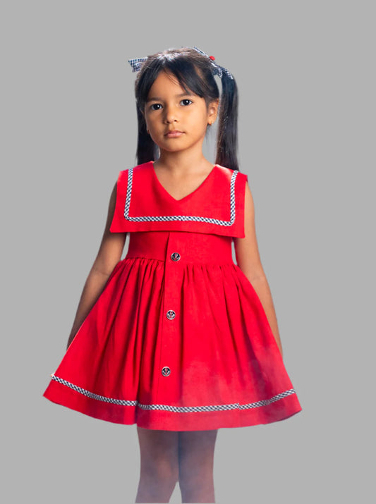 Vestido niña con baberola Colección Capri