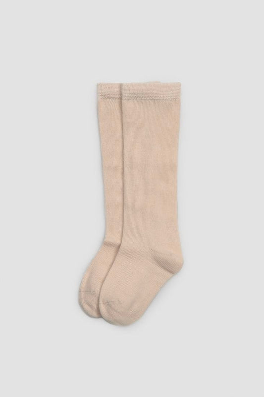 Calcetines altos liso color lino