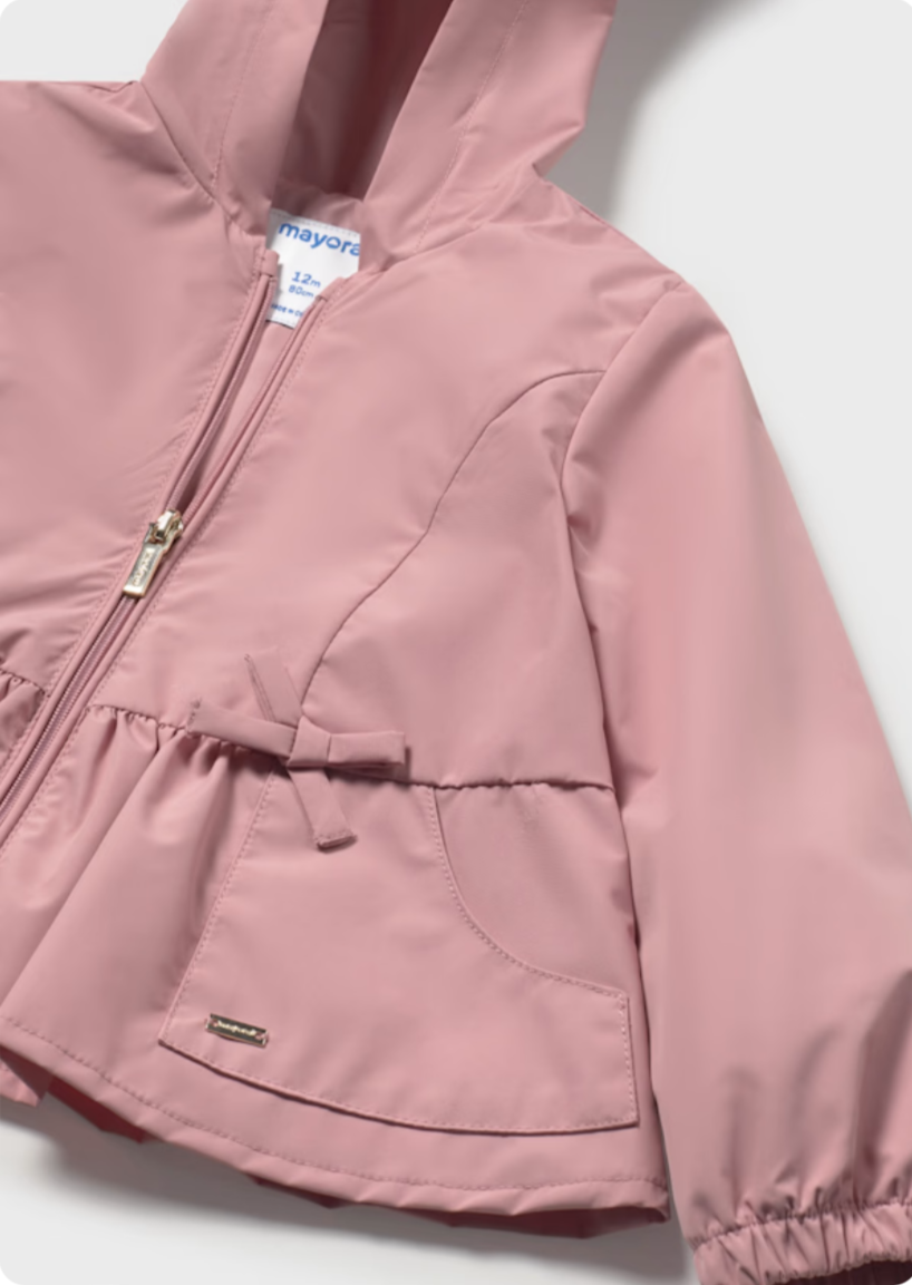 Cortavientos Mayoral capucha color Rosa