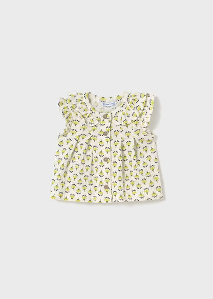 Blusa bambula flores lima Mayoral
