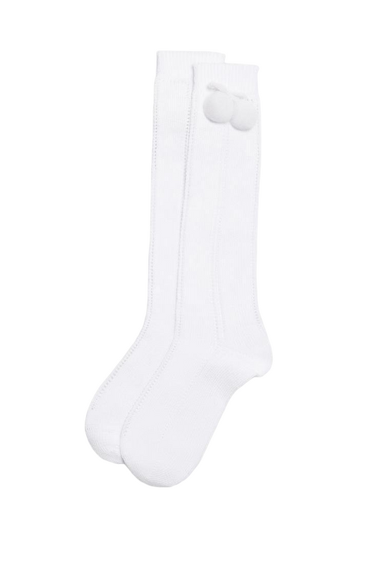 Calcetines calado lateral con borlas varios colores